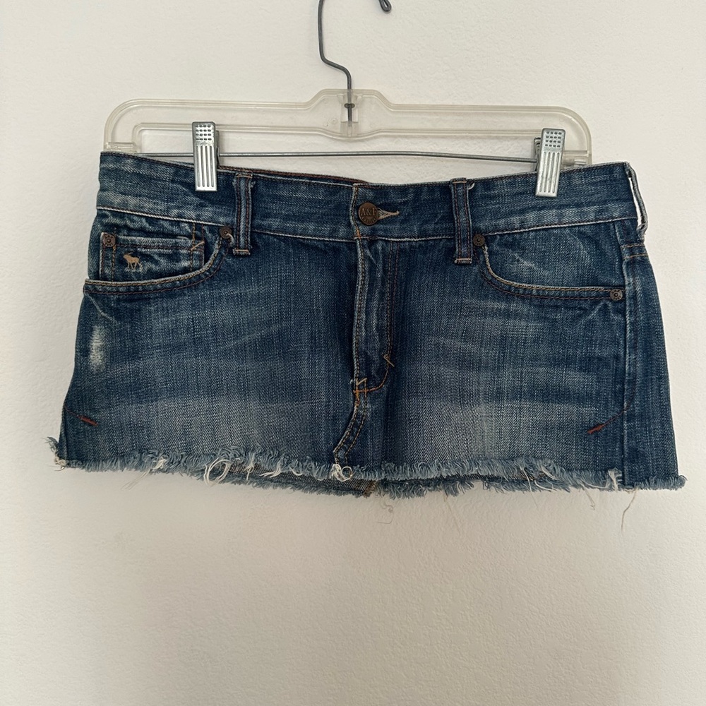 Abercrombie & Fitch Denim Micro Mini Skirt